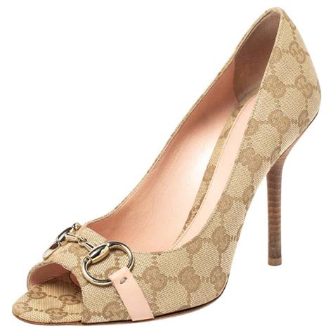 gucci peeptoe pump|gucci pumps for sale.